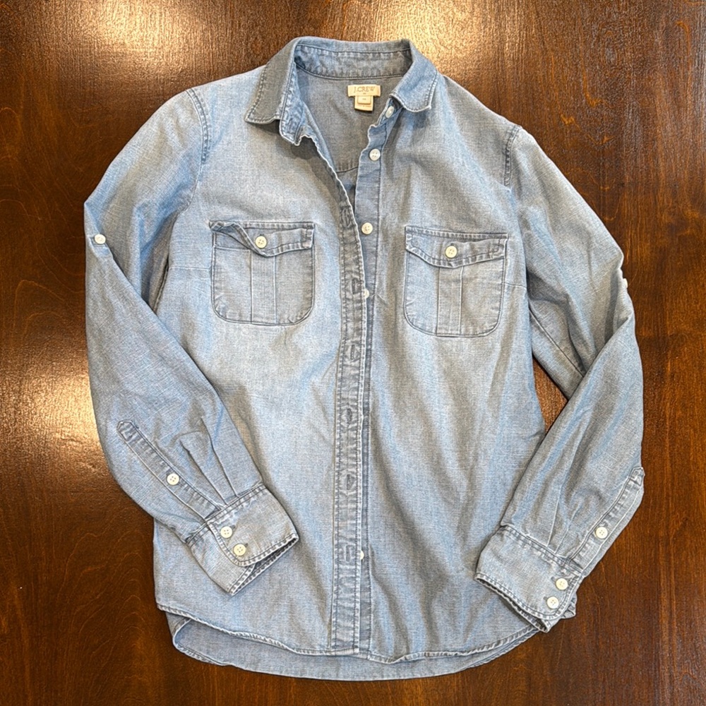 J. Crew Factory Blue Button Down Shirt